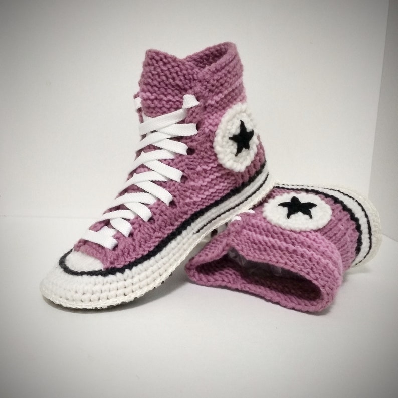 knitted converse slippers