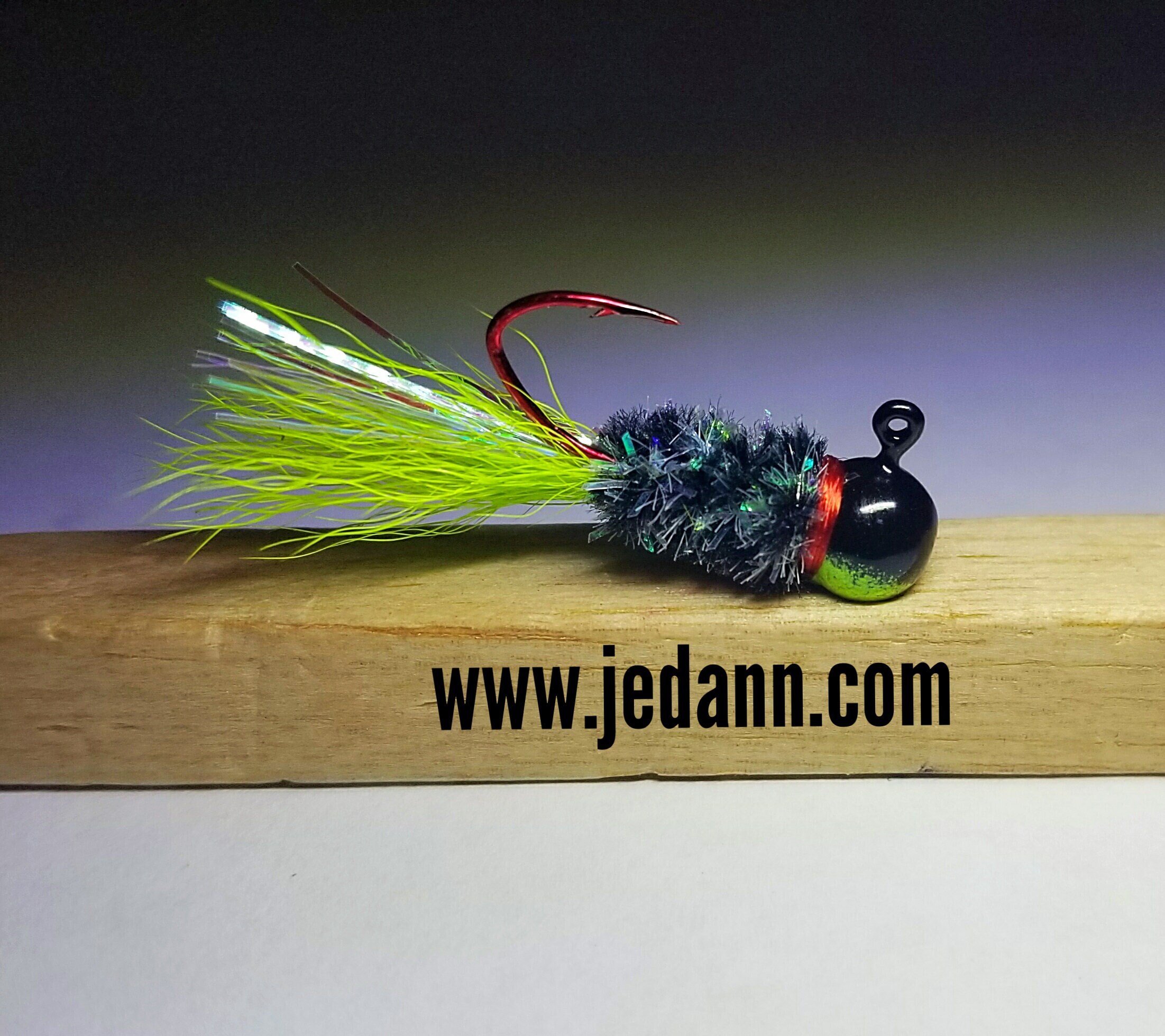 3pack UV Glow Hair Jig Crappie Bass Bluegill Ice Fishing Etsy