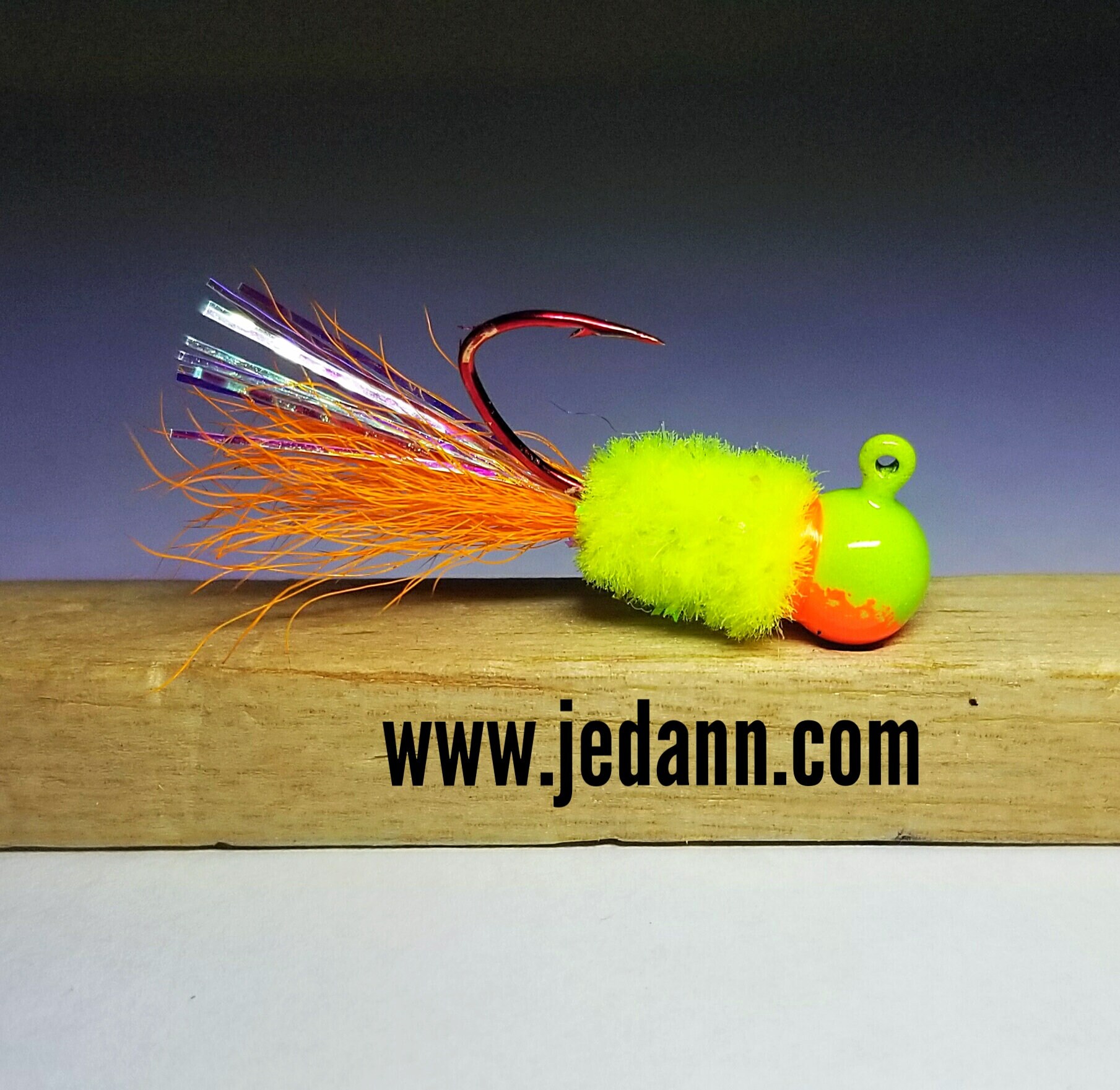 3pack UV Glow Hair Jig Crappie Bass Bluegill Ice Fishing Etsy