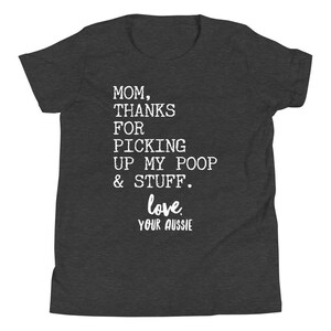 Funny Aussie Shirts for Kids - Dog Shirt - Funny Aussie Tees - Australian Shepherd Shirts for Boys - Shirts for Kids - Dog Shirt