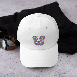 Aussie Watercolors - Australian Shepherd Dog - Aussie Shepherd - Aussie Dog - Australian Shepherd Mom - Dog Hat - Cute Hats