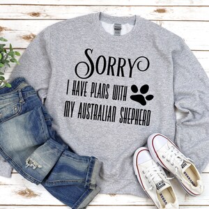 Australian Shepherd Sweatshirt - Gift for Aussie Mom - Aussie Shepherd Sweatshirt - Dog Sweatshirts - Multiple Sizes - Multiple Colors