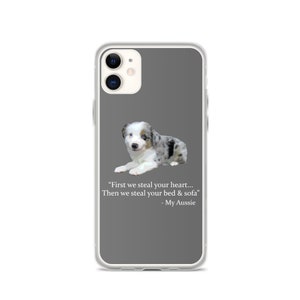 Lindo regalo del pastor australiano - regalo australiano - regalo del pastor - caso del perro australiano - caso del teléfono del pastor - caso del perro para los iPhones