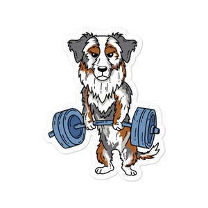 Australian Shepherd Sticker - Red Merle Australian Shepherd Stickers - Aussie Sticker - Dog Stickers - Bubble-free stickers