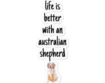 Aussie Dog Sticker - Funny Australian Shepherd Gift - Multiple Sizes - Aussie Gifts - Shepherd Gifts - Dog Mom - Aussie Mama