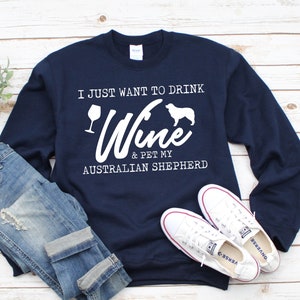 Australian Shepherd Sweatshirt - Cadeau voor Aussie Mom - Aussie Shepherd Sweatshirt - Dog Sweatshirts - Meerdere maten - Meerdere kleuren