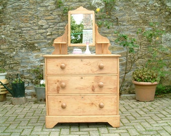 Antique Pine Dressing Chest