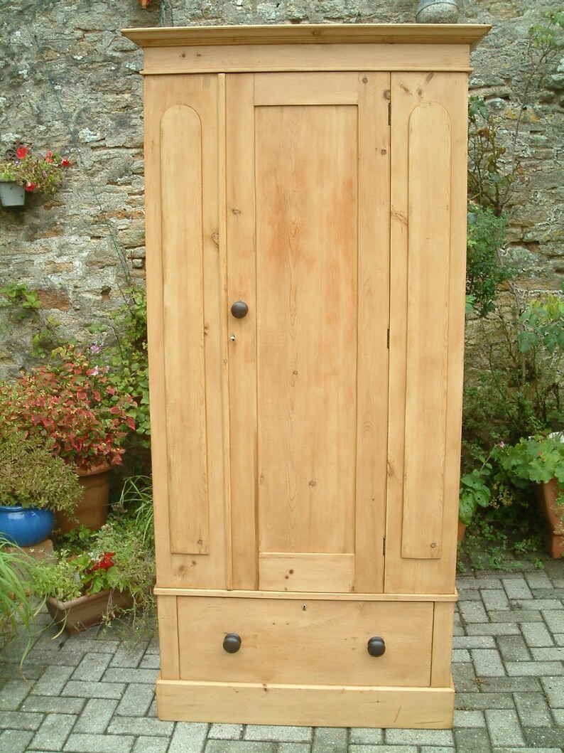 A Victorian Pine Wardrobe Etsy