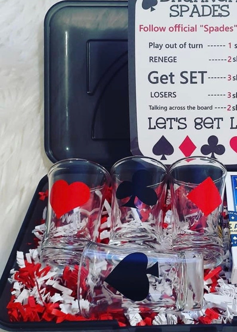 Drinking Games Spades Drunken Spades Party Games Card Etsy