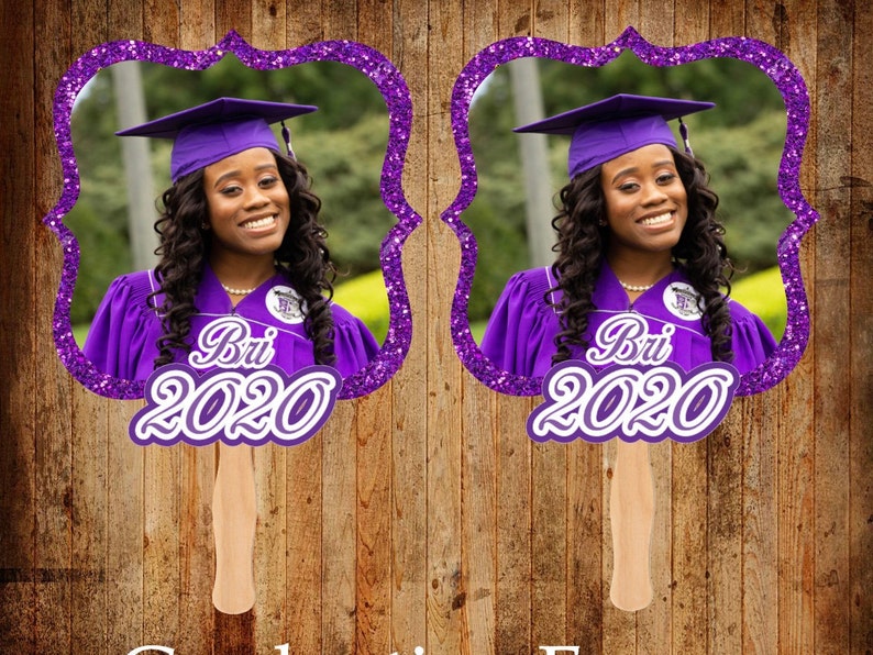 Graduation Hand Fans, Graduation Favors, Class of 2020, Event Fans, Custom Fans, Photo Fans, Fans on a stick 