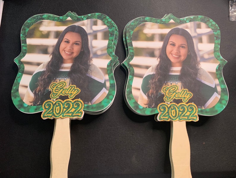 Graduation Hand Fans, Graduation Favors, Class of 2023, Event Fans, Custom Fans, Photo Fans, Fans on a stick 