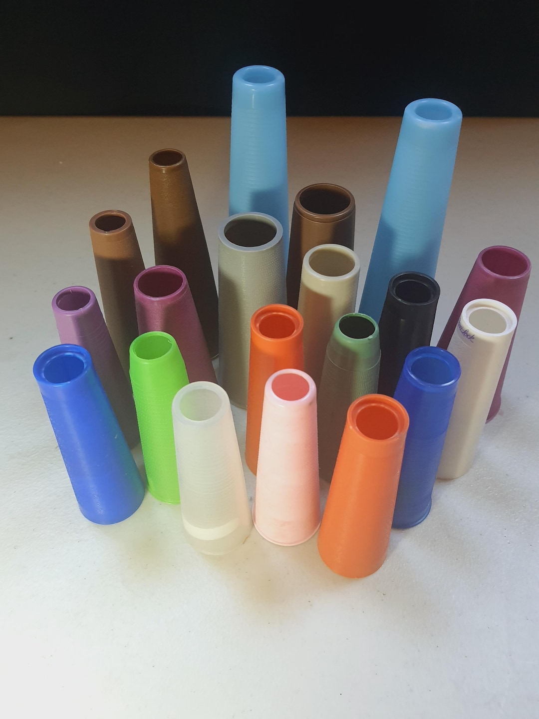20 Plastic Cone, Thread Spool Cone, Stacking Cones, Empty Yarn Cone ...