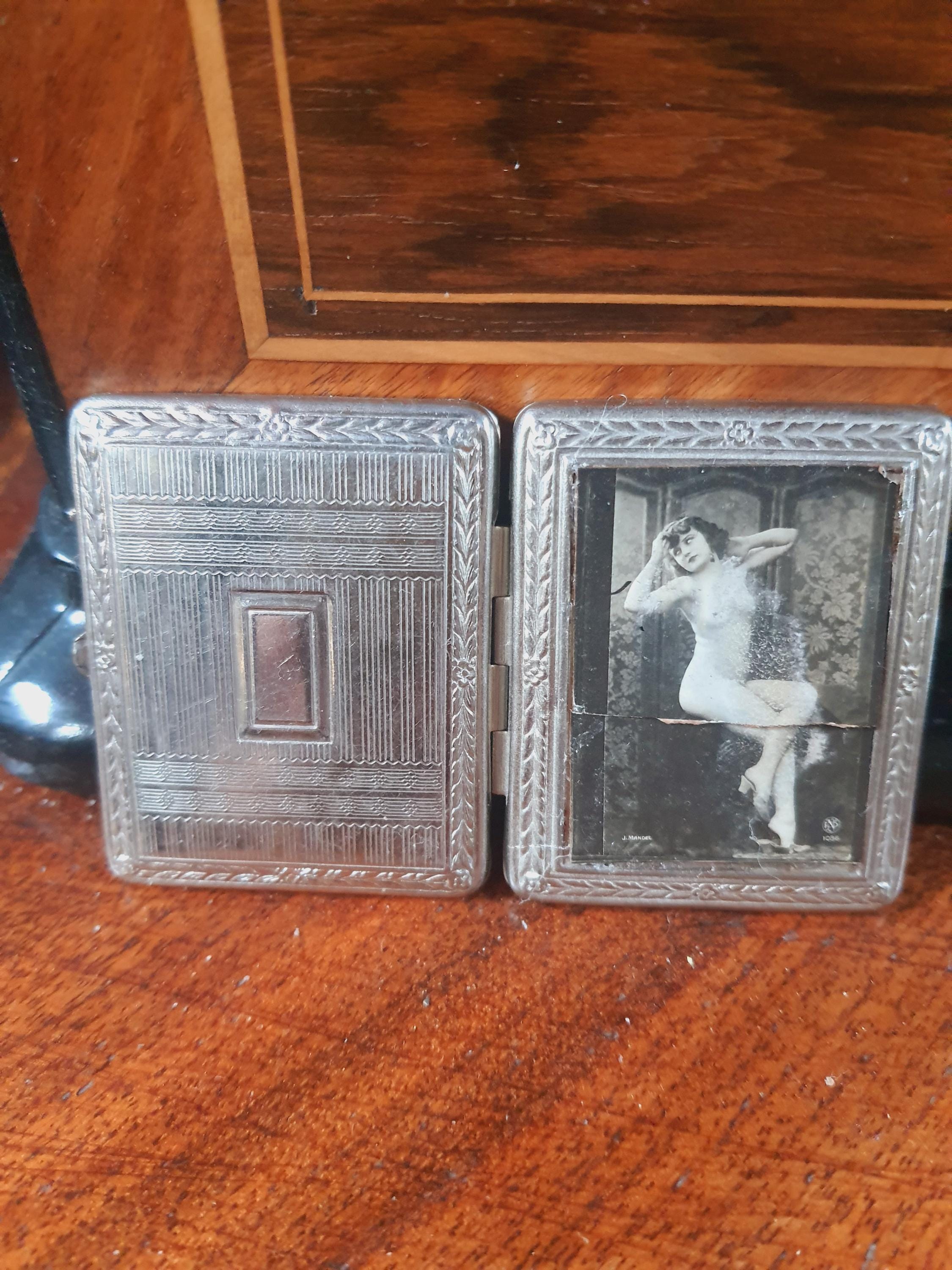 Vintage Silver Match Box Holder - Etsy