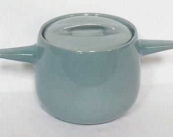 Vintage Large Roseville Ben Seibel Raymor Rare Bean/ Soup Pot In Blue/ Pottery/ Perfect condition 4 Qt #187