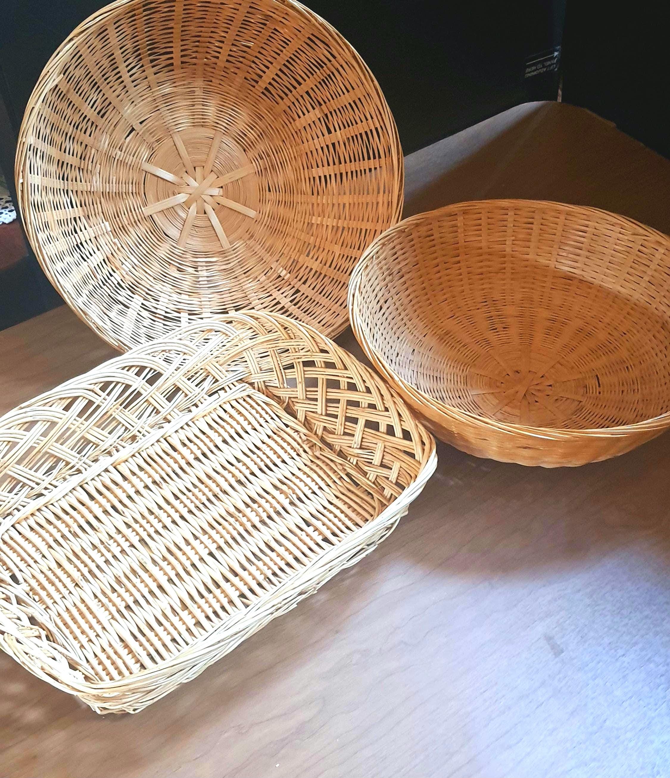 Old Bamboo Basket - Etsy