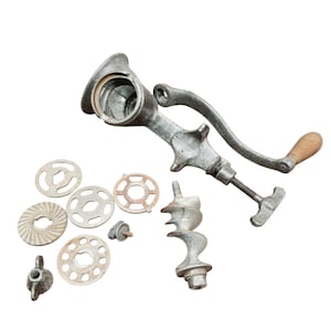 Meat grinder Vintage Puritan Meat Grinder -Heavy duty No. 110 Hand Crank Table Mount, Food Grinder, Cast Iron  Meat Grinder