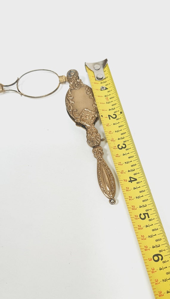 Antique Sterling Silver Art Nouveau Lorgnette Gol… - image 7