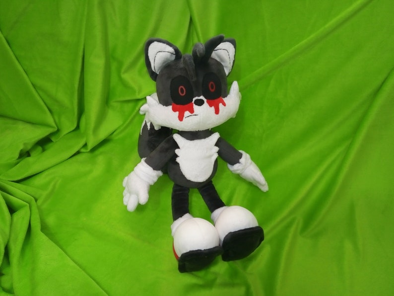 Sample plush toys made to order. Tails doll plush. dark tails | Etsy