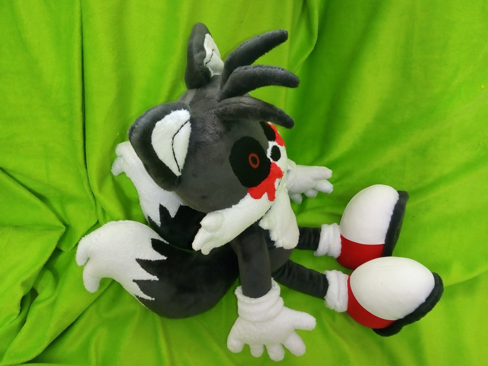 Sample plush toys made to order. Tails doll plush. dark tails Etsy