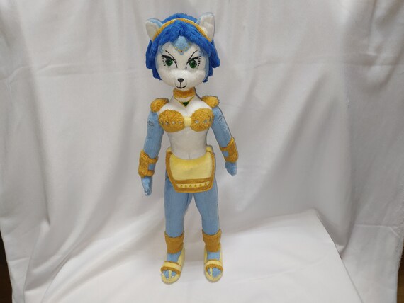 Comission plush toy Krystal from Star Fox Adventures. | Etsy