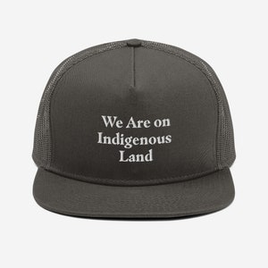 We Are on Indigenous Land Mesh Back Snapback