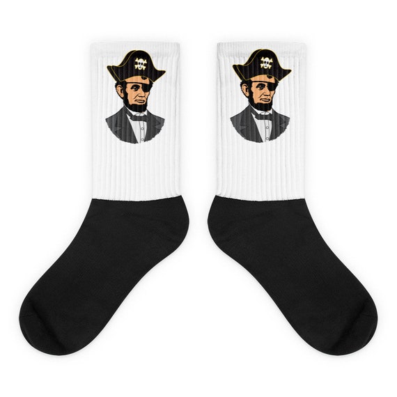 Usa Prasident Abraham Lincoln Piraten Socken Etsy