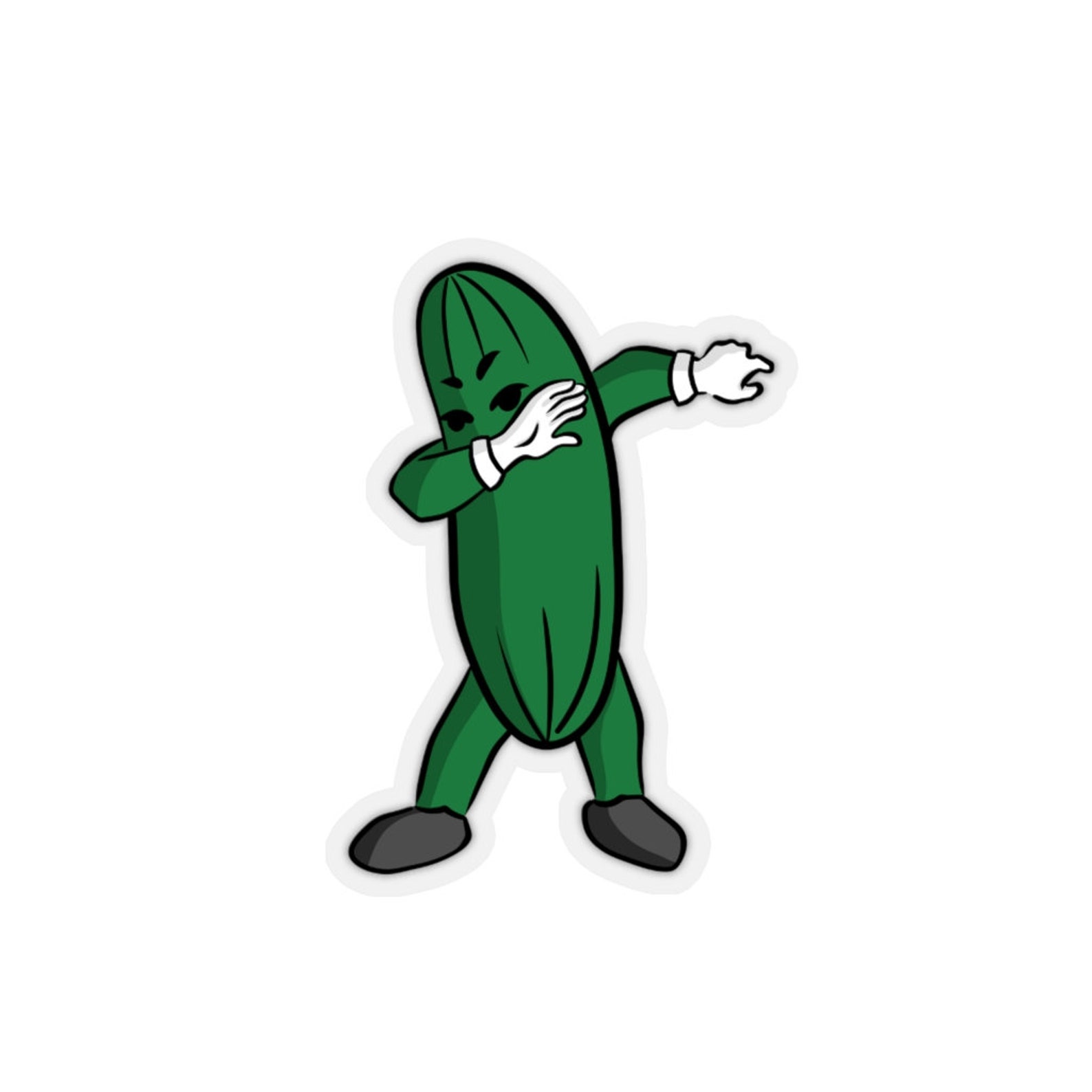 Dabbing Pickle KissCut Stickers Etsy