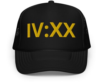 IV:XX 420 Cappello da camionista in schiuma con numeri romani