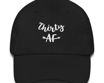 Trenta AF Funny 30th Birthday Cappello da papà