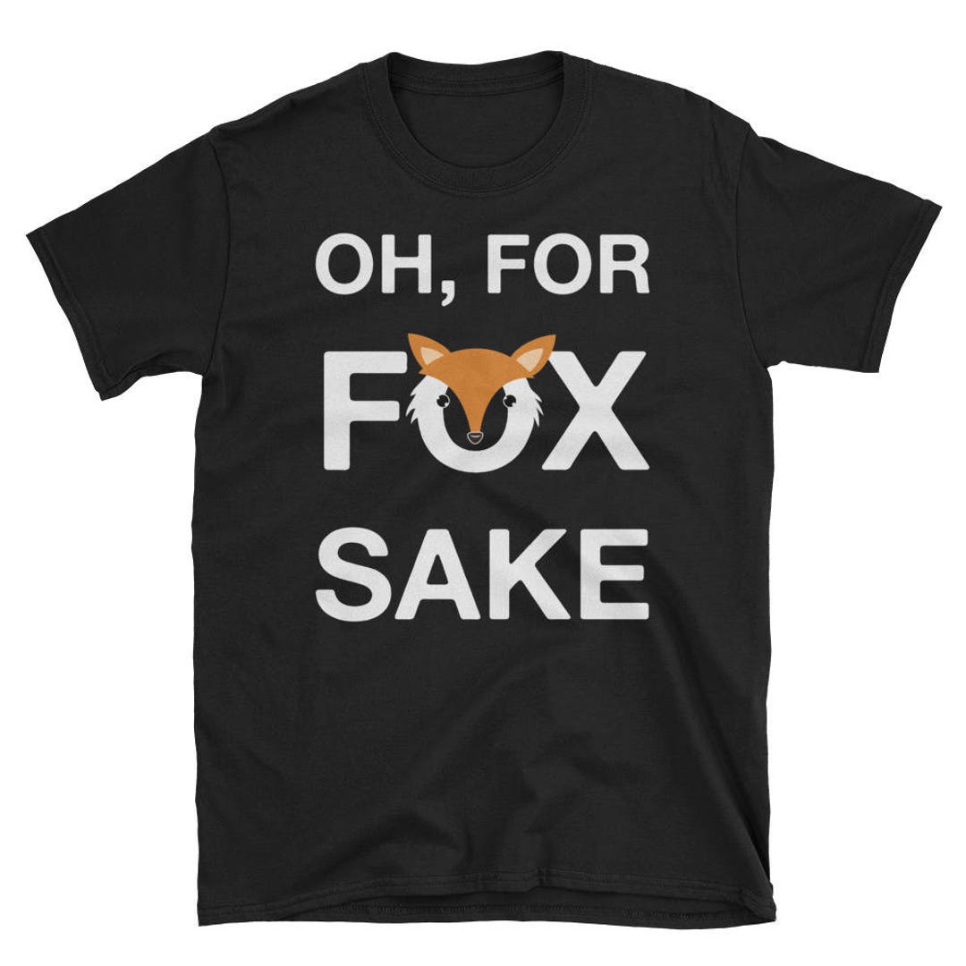 Oh for Fox Sake Funny Fox Animal Puns Red Fox Gifts Etsy UK