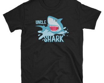 Funny Uncle Shark Short-Sleeve Unisex T-Shirt