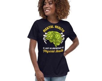 Consapevolezza della salute mentale Depressione Anxciey T-shirt rilassata da donna