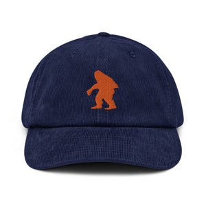Orange Bigfoot Sasquatch BelieveCorduroy hat