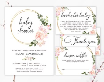 Pink Baby Shower Etsy