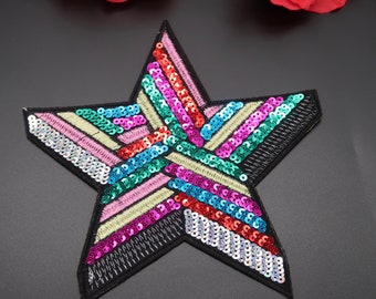 214 LAVENDER PURPLE 1 inch iron on star patch applique patches embellishment