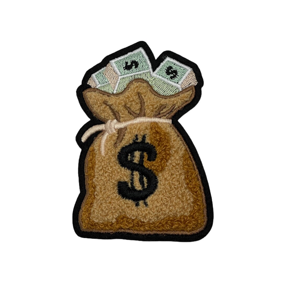 1piece Money Bag Patch 4 Chenille Sewon Patch Reannas Etsy