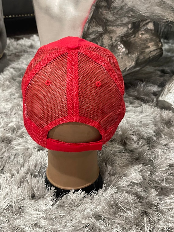 Red Distressed Vintage Mesh Dad Hat - Etsy