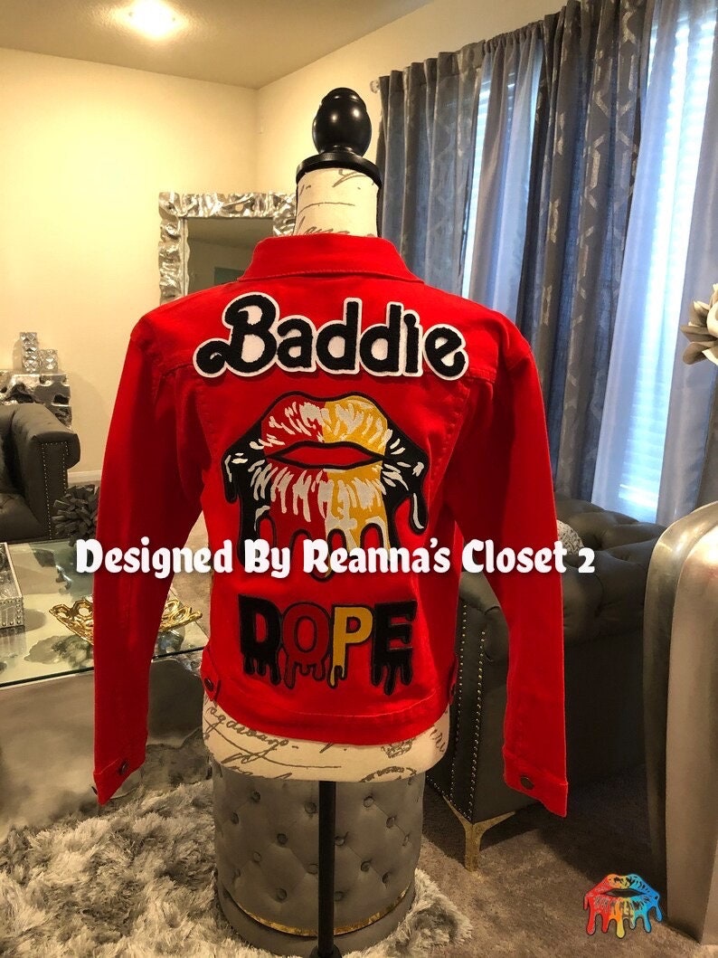 Denim Jacket Dripping DOPE Patch 