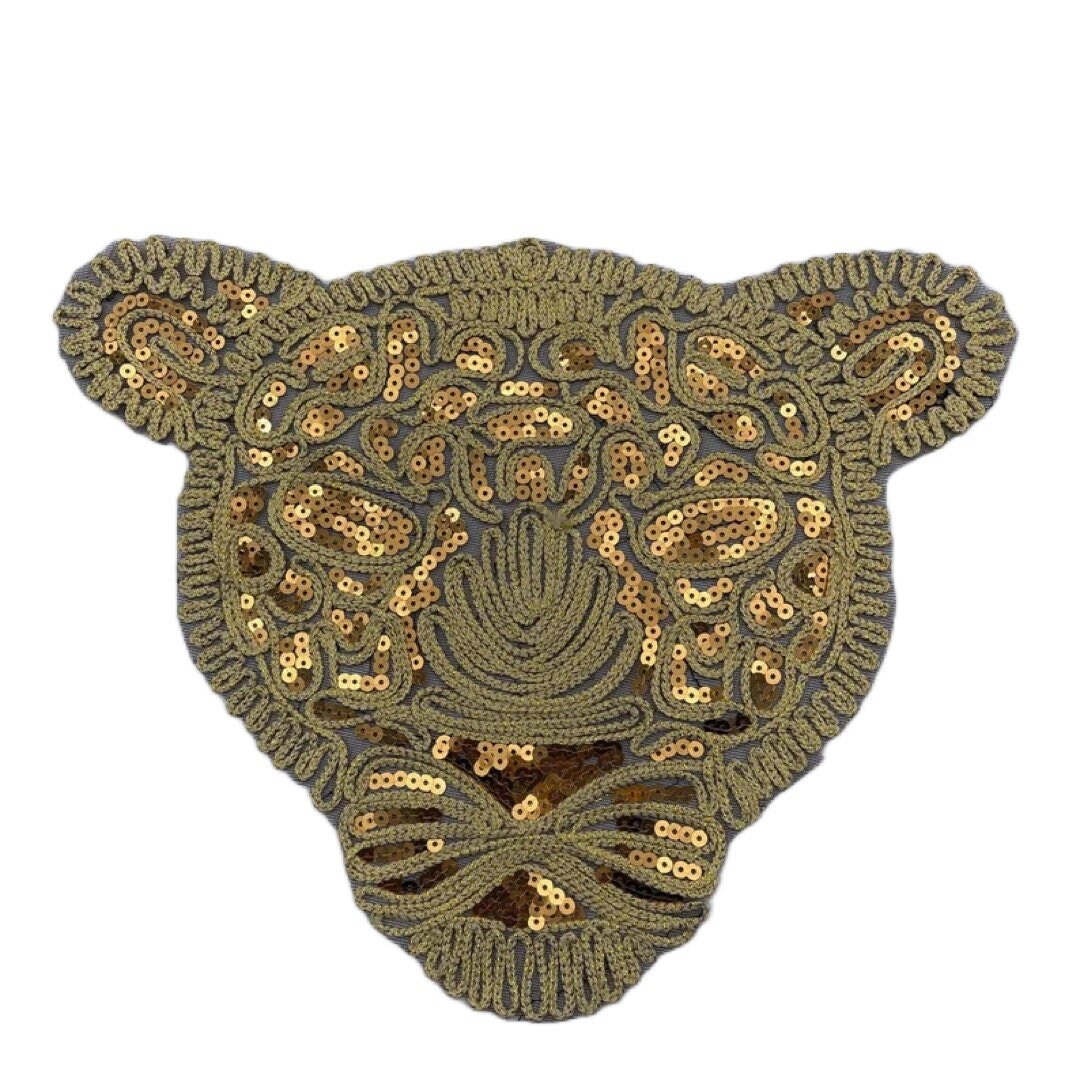 12 Gold Leopard Patch Animal Patch Tiger Patch Jacket - Etsy
