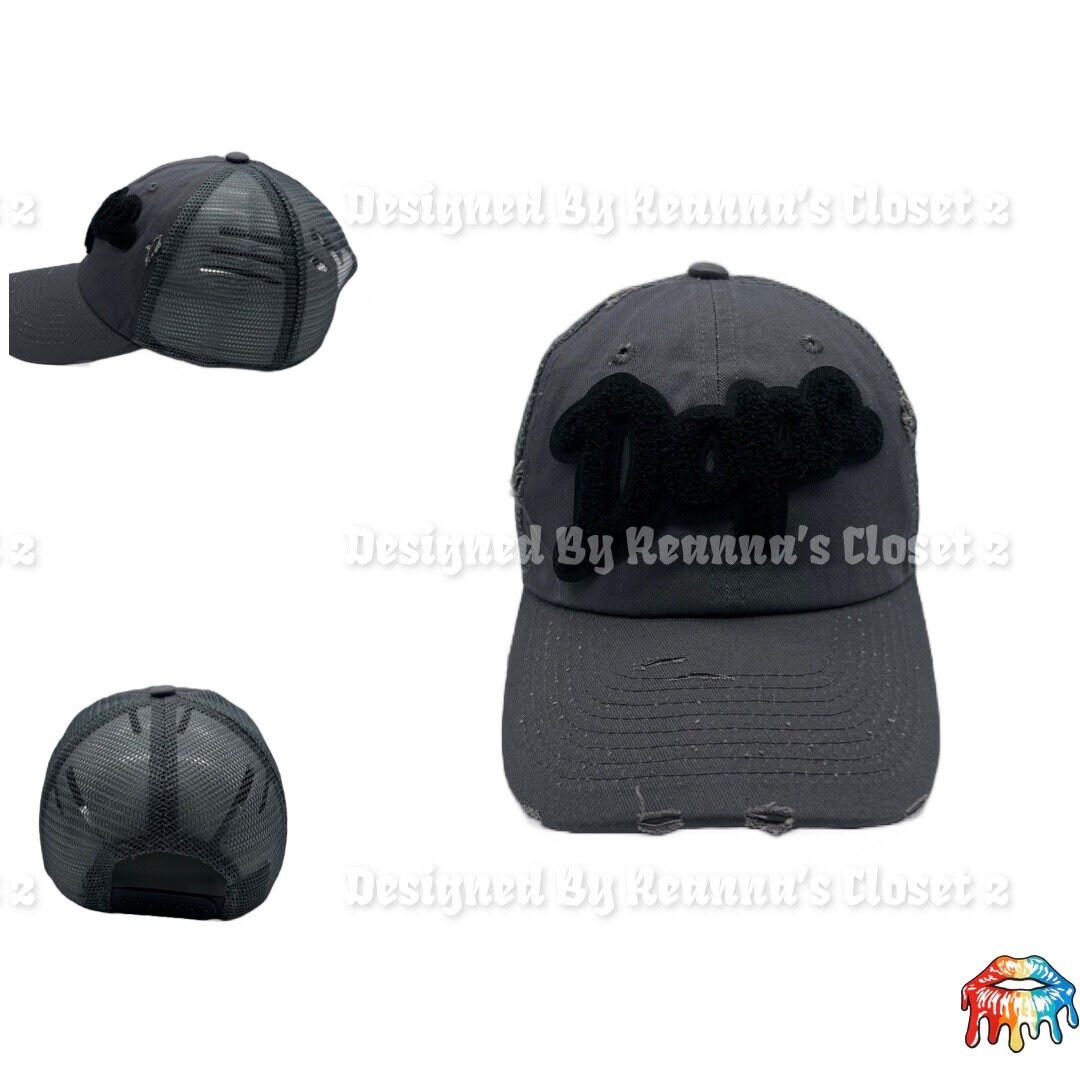 Dope Hat Grey Distressed Premium Quality Dad Hat Custom - Etsy