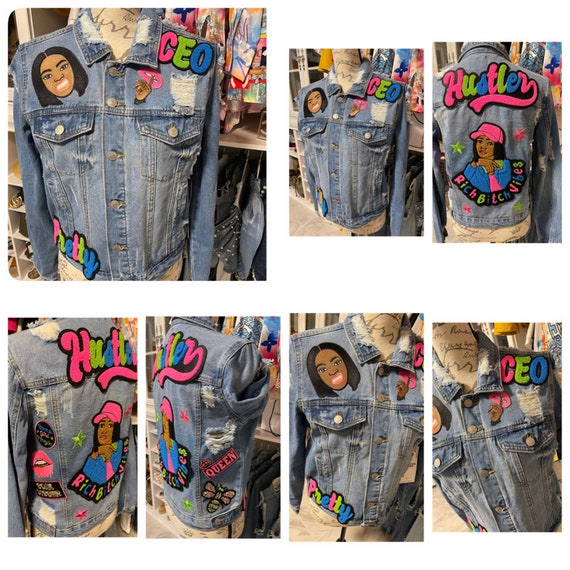 Abbigliamento Abbigliamento unisex bimbi Giacconi e cappotti Giacca in denim rielaborata per bambini