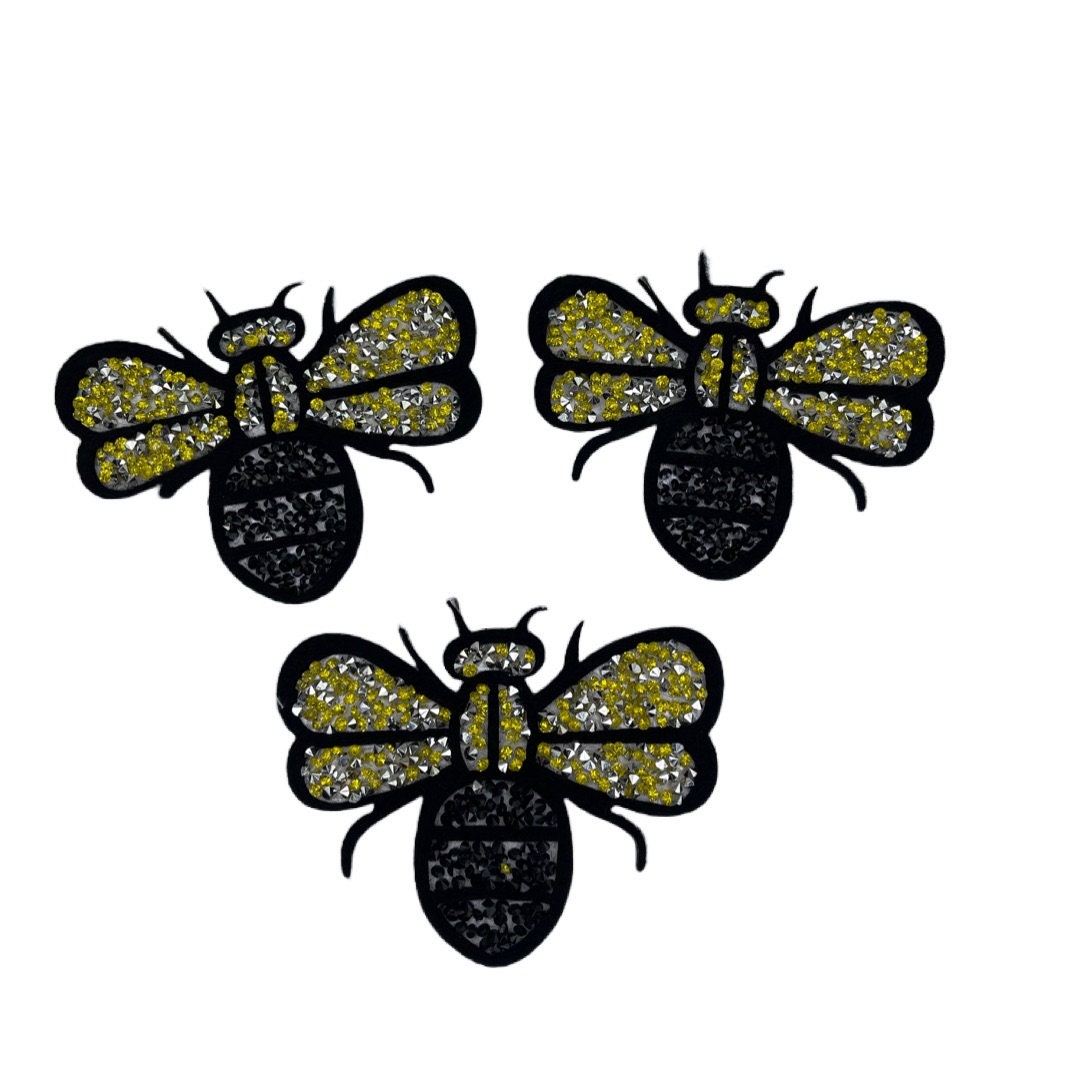 3pc/set 3 3/4 Queen Bee Patch Yellow/Black Iron on - Etsy Italia