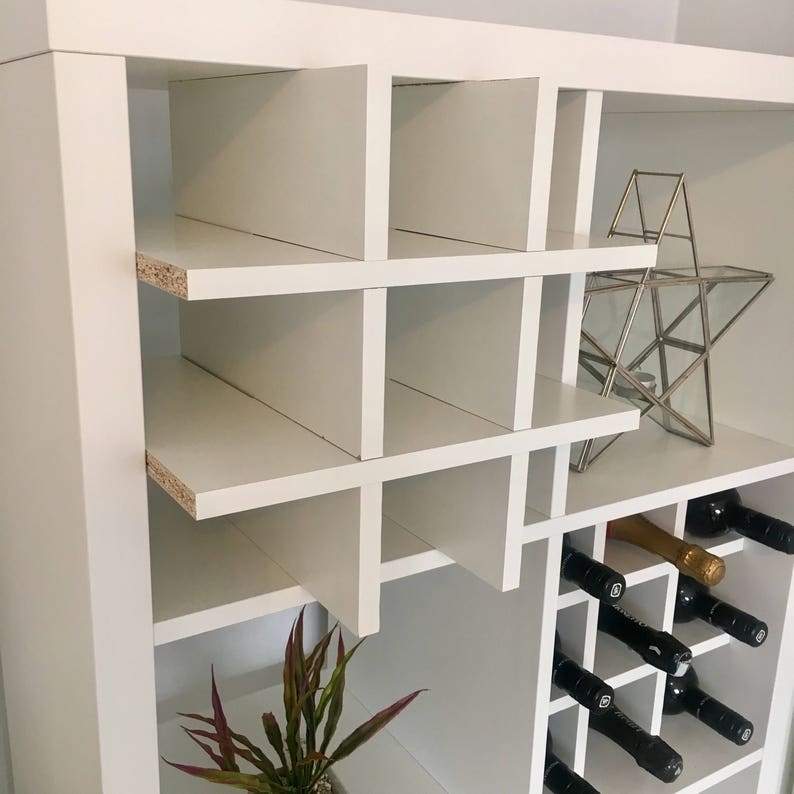 Wine Rack Insert For Ikea Kallax Expedit Storage Unit Bottle Etsy