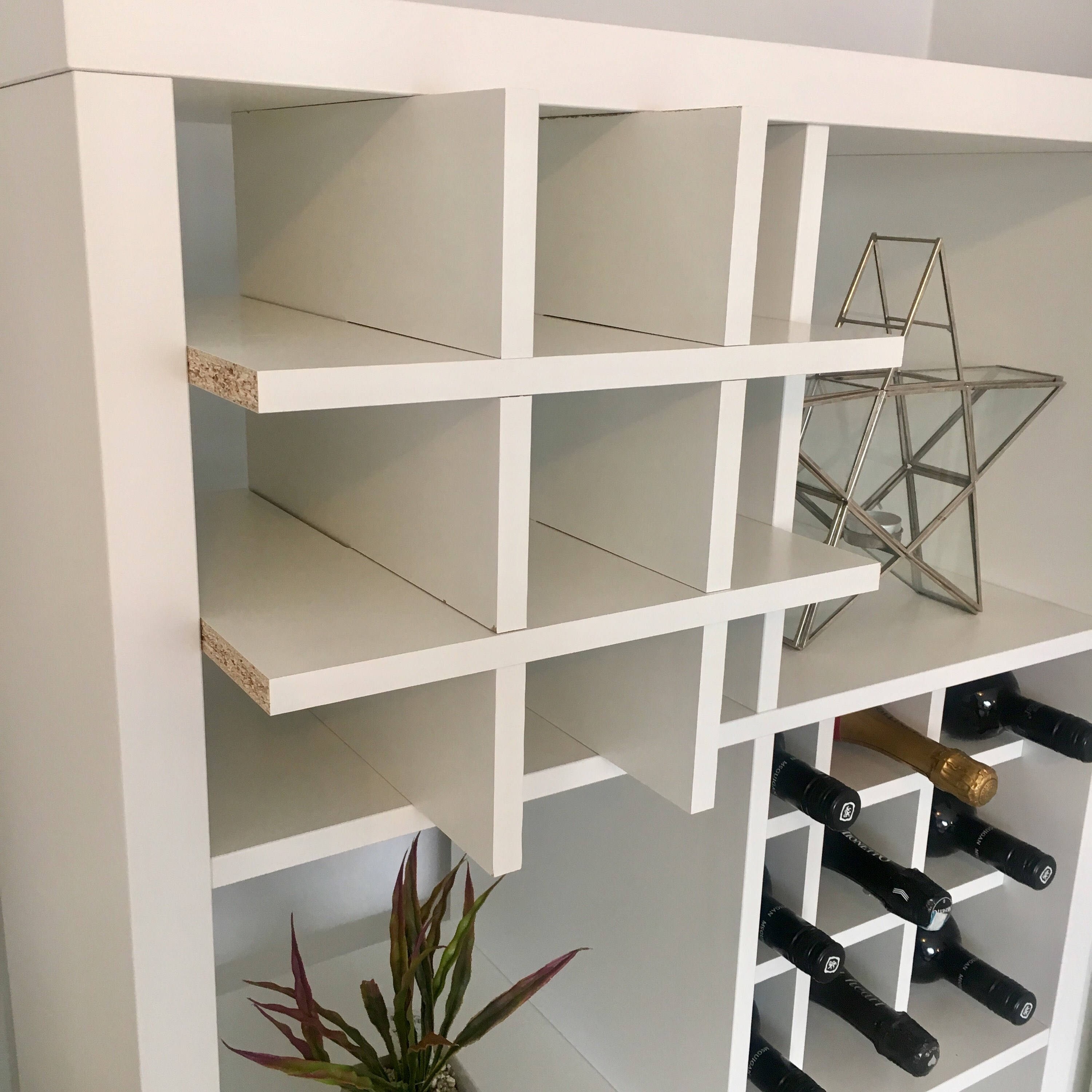 2 x Wine Rack Inserts For Ikea Kallax / Expedit Storage Unit Etsy