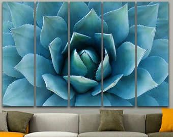 Blue Agave Print decor Floral Tequila agave Blue Agave print Blue Agave canvas Blue Agave poster Nature Wall decor Flowers Cool gift Photo