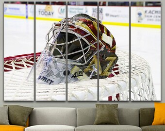 Hockey arte de pared Impresión de deportes de invierno Juego de lienzo hockey Impresión de arte Arte de impresión de hockey Póster de hockey Foto deportiva Decoración de la habitación de hockey Lienzo dividido