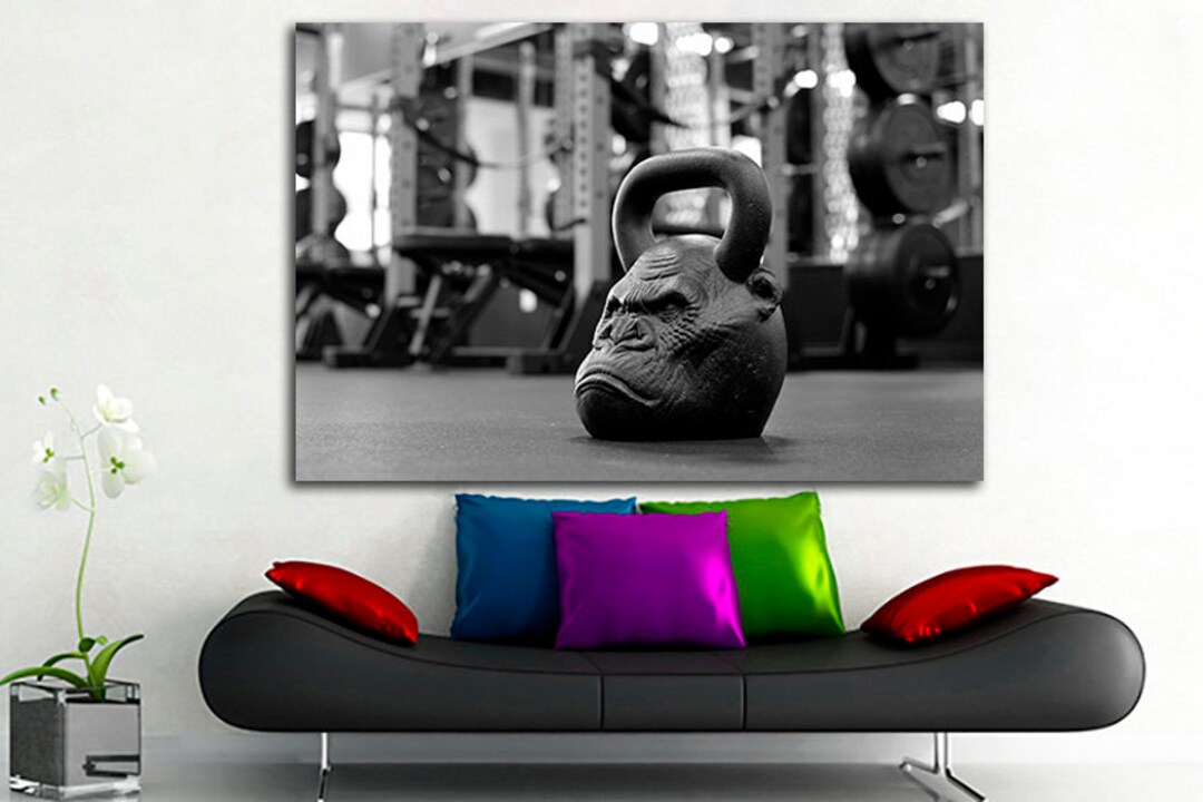 Handwork Gym Weight Gym Canvas Aerobic Art Lifting Weight Crossfit Gym Art Fitness ...