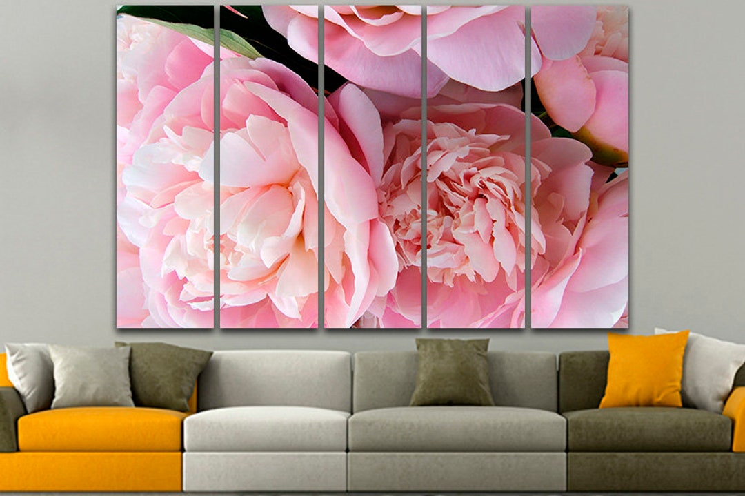 Peony Art Print Floral Poster Flower Wall Art Peony Canvas Peony Photo ...