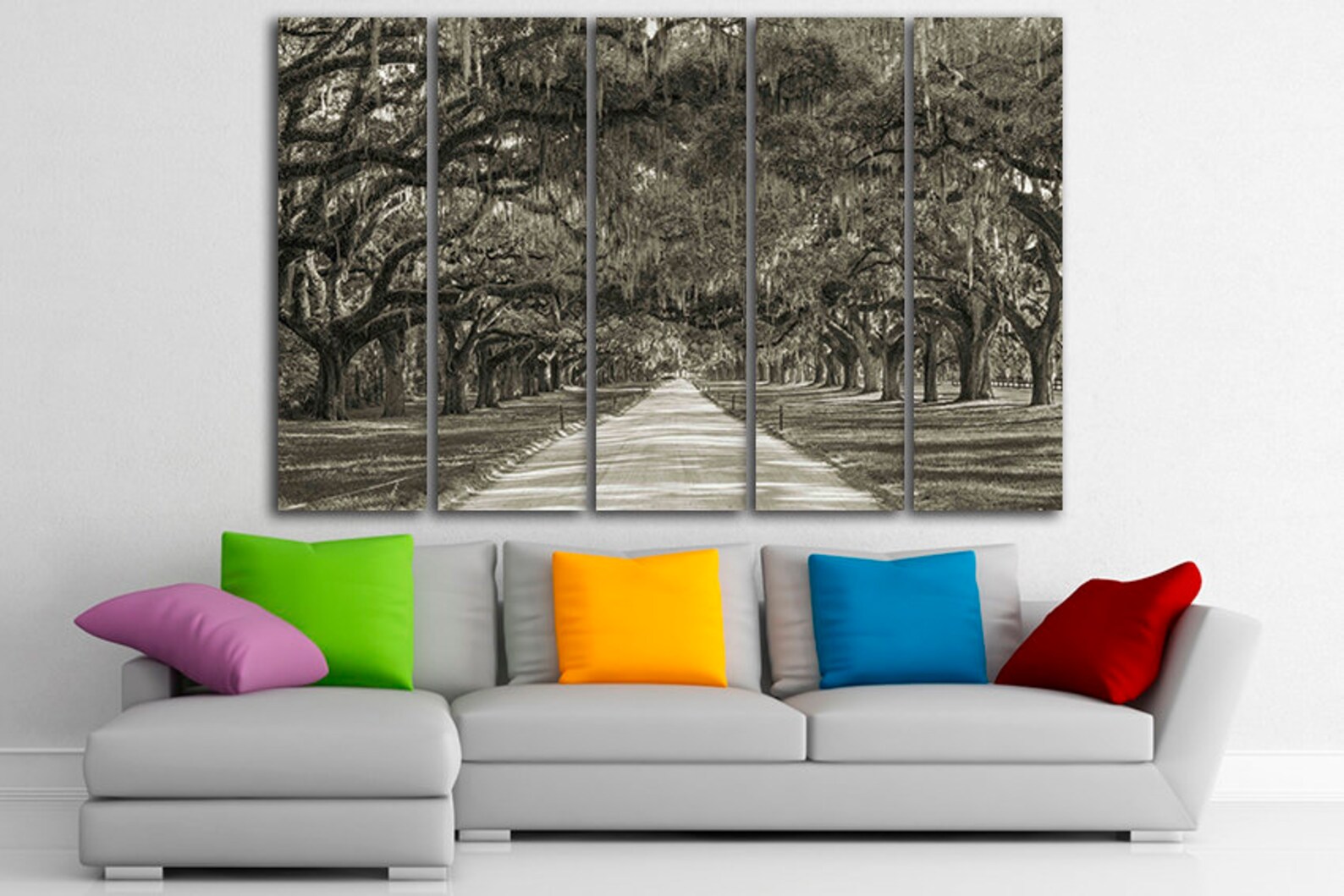 Multi Canvas Art Tree Wall Art Oak Trees Plantation Trees - Etsy