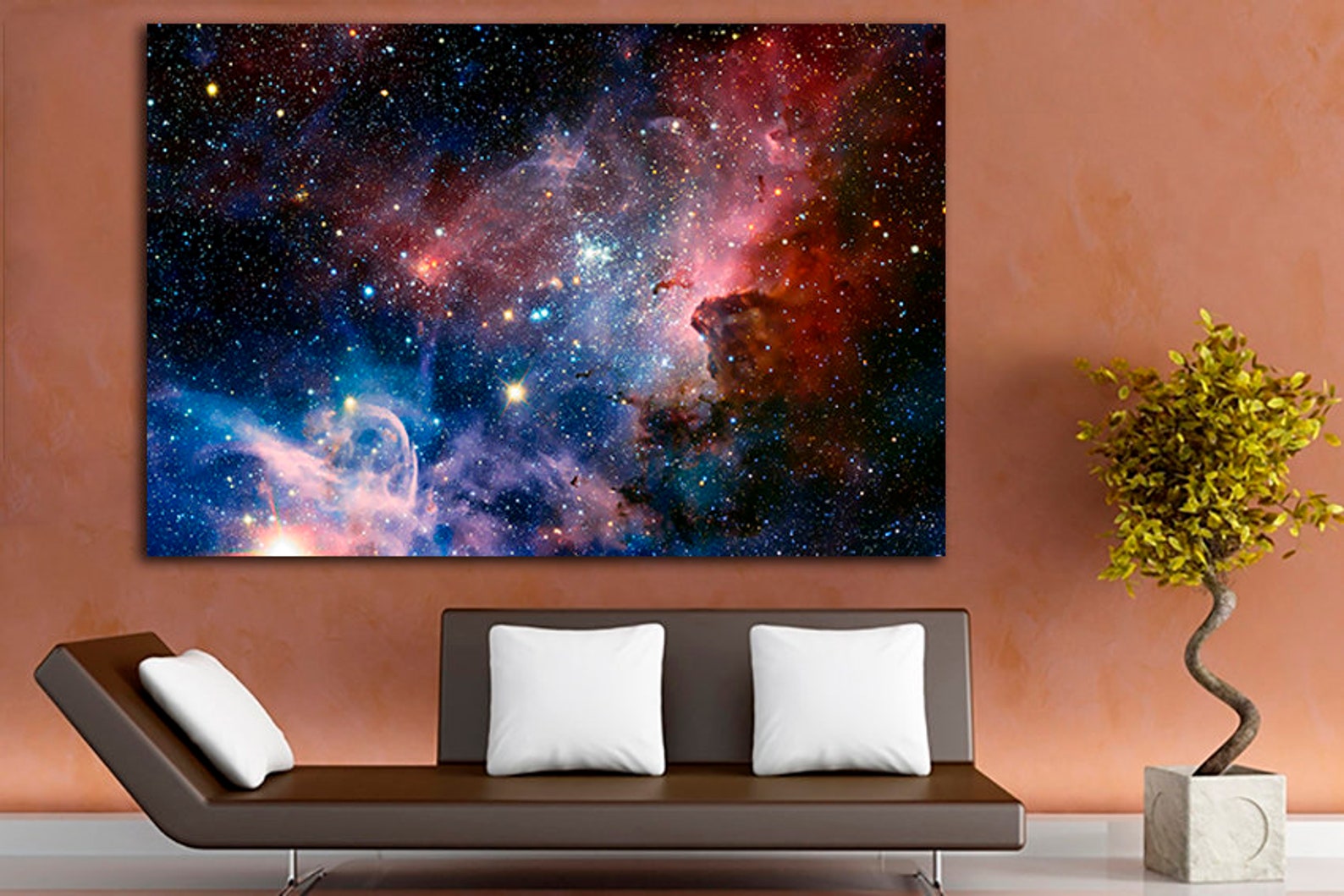 Space Wall Art Nebula Decor Space Canvas Space Poster Astronomy Gift ...